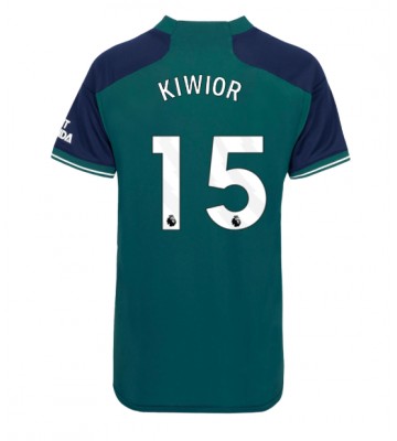 Arsenal Jakub Kiwior #15 Tredje trøje Dame 2023-24 Kort ærmer